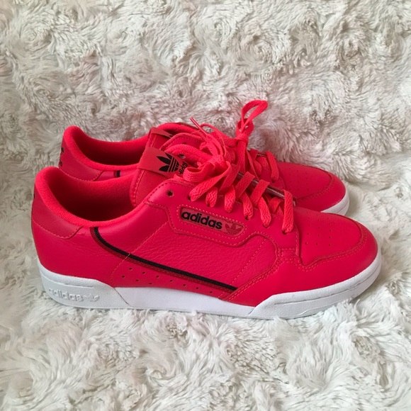 adidas continental 80 shock red